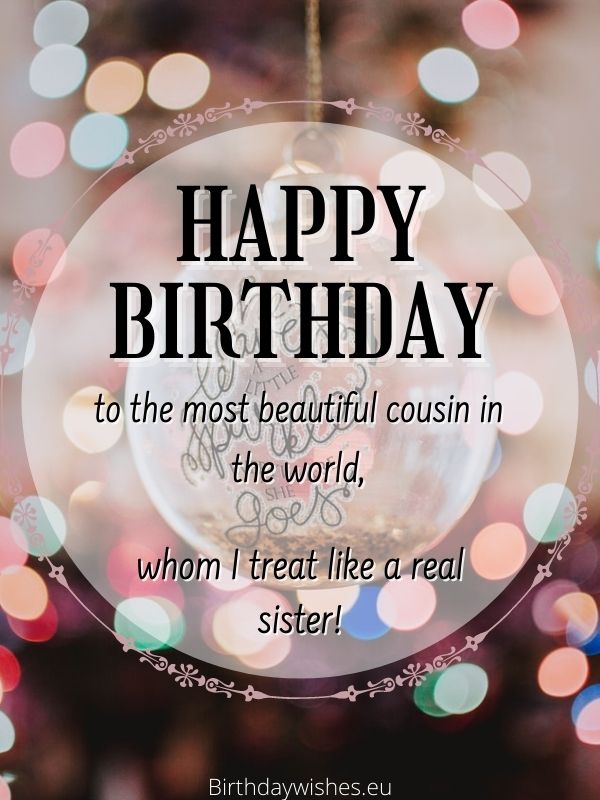 Happy Birthday Cousin Sister | Birthday Wishes For Cousin Female