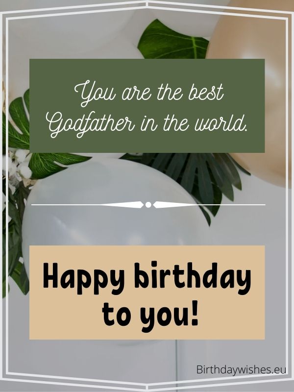 birthday wishes for Godfather